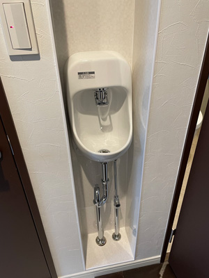 帰ったらすぐ手洗い!玄関に手洗器を新たに設置 帰ったらすぐ手洗い!玄関に手洗器を新たに設置